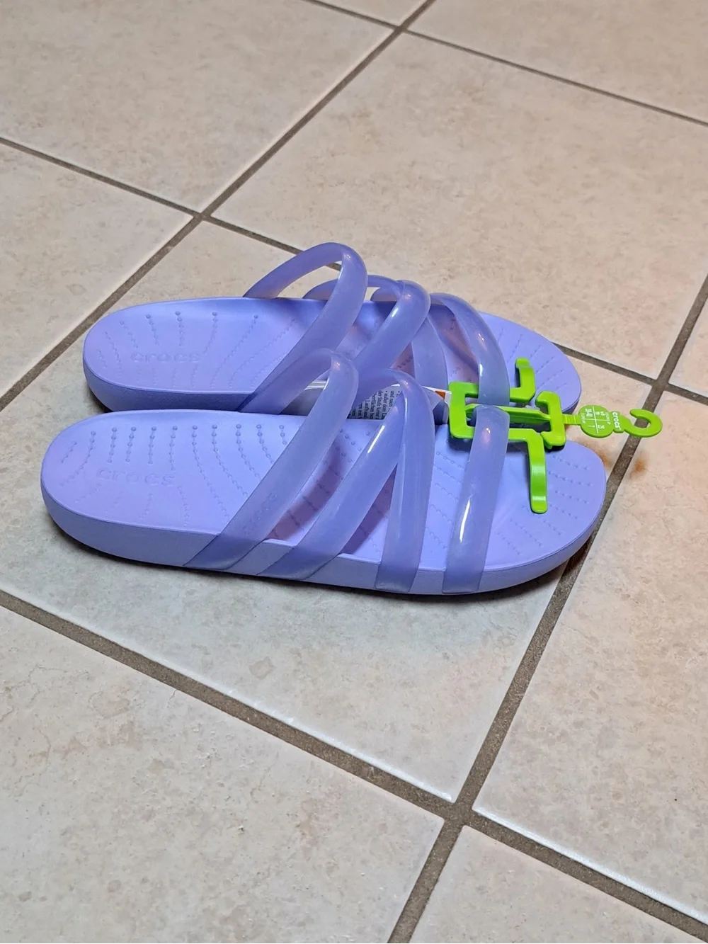 Crocs Women's Splash Glossy Strappy Sandals - Women's size 9